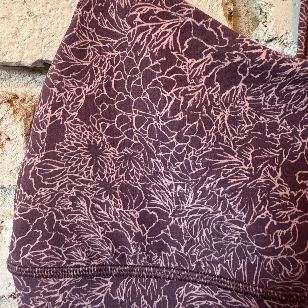 Lululemon Flow Y Bra Arabesque Antoinette Smoky Quartz - W2AUPS - Size 10 - Picture 2 of 5